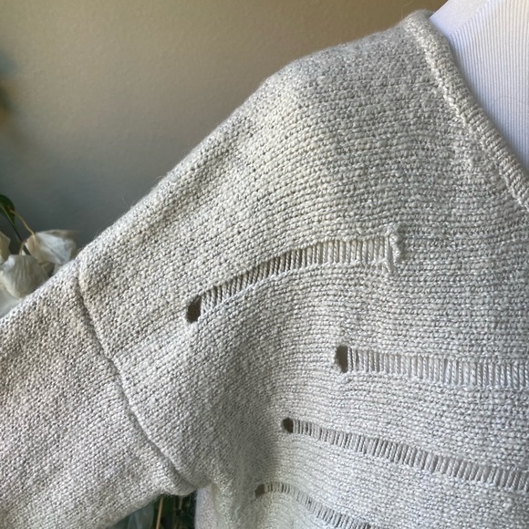 Lilla P Oatmeal 65%Cotton 10%Acrylic 10%Polyester Crew Neck Sweater size L - Picture 3 of 14